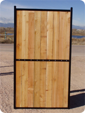 Steel Framed Wood Gate