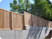 Residential cedar Fencing