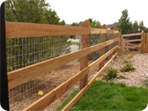 Split Rail Wood Fence