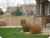 Stained cedar Wood Fence