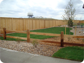 Custom cedar Wood Fence