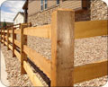 Franktown, Colorado Split Rail Fence Installation